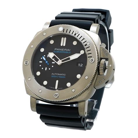 panerai submersible titanium 47mm|More.